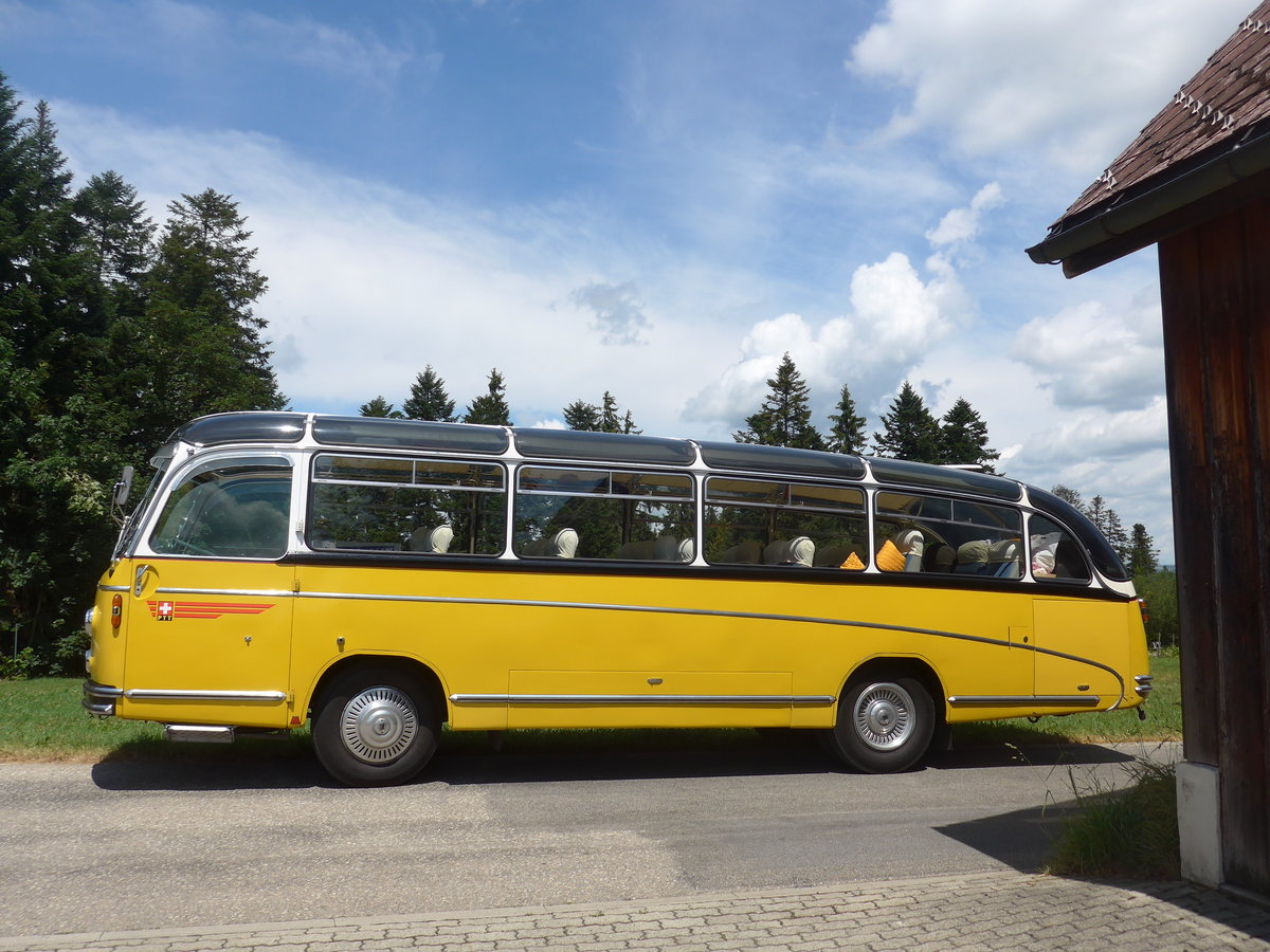 (207'500) - Zimmerli J., Oftringen - AG 57'298 - Berna/Tscher (ex Stutz, Oberlunkhofen; ex Leu, Schongau; ex Wicki, Bremgarten; ex P 22'054; ex P 20'704) am 7. Juli 2019 in Waldhusern, Kurhaus