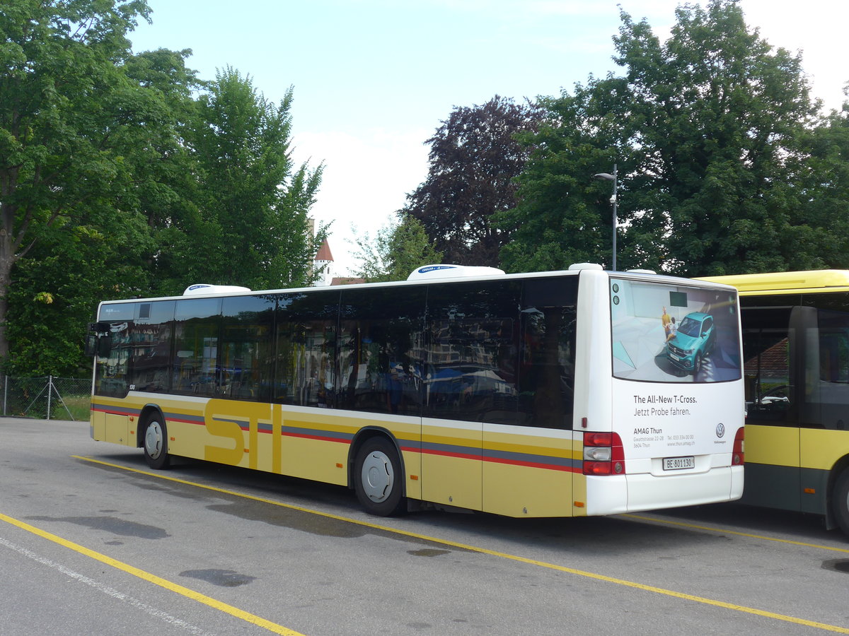 (207'571) - STI Thun - Nr. 130/BE 801'130 - MAN am 8. Juli 2019 bei der Schifflndte Thun