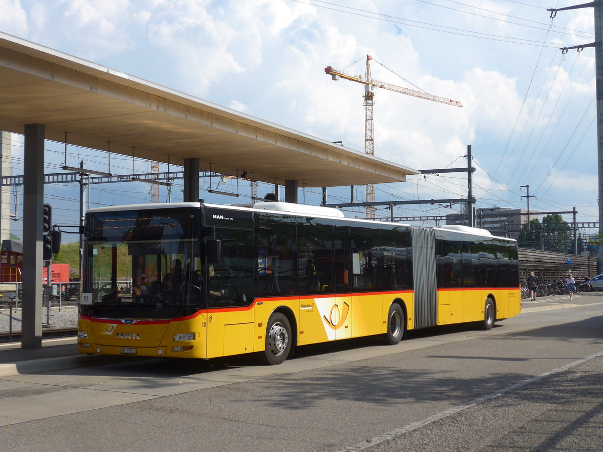 (207'630) - Steiner, Ortschwaben - Nr. 10/BE 32'923 - MAN am 8. Juli 2019 beim Bahnhof Zollikofen