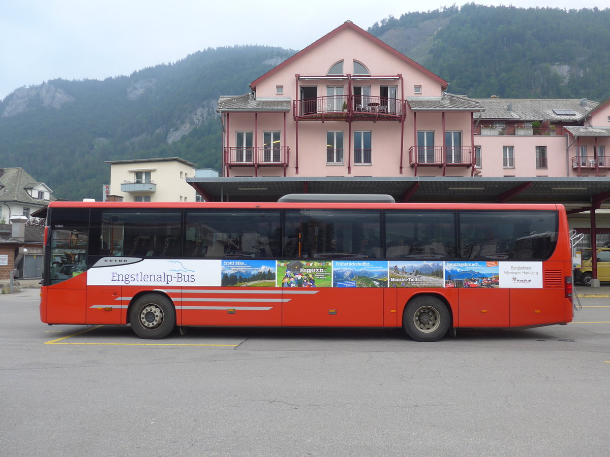 (207'640) - AFA Adelboden - Nr. 24/BE 26'701 - Setra am 9. Juli 2019 in Meiringen, Postautostation (Einsatz PostAuto fr Engstlenalp-Bus)