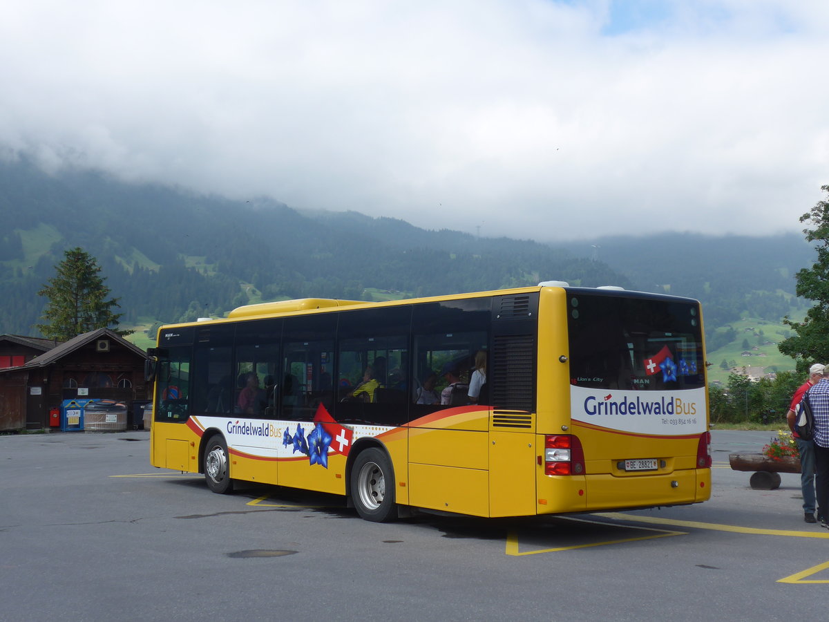 (207'673) - AVG Grindelwald - Nr. 16/BE 28'821 - MAN am 9. Juli 2019 beim Bahnhof Grindelwald