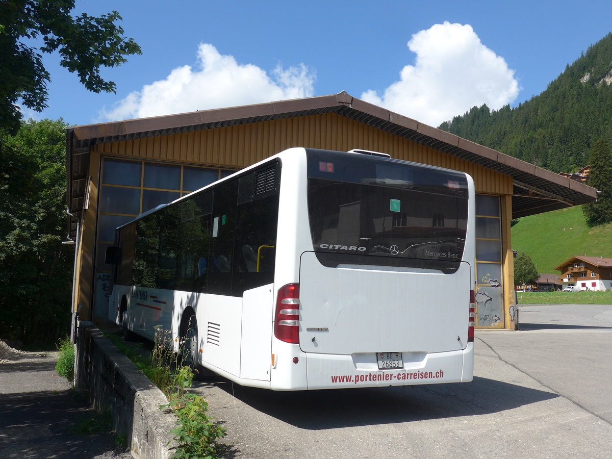 (207'918) - Portenier, Adelboden - Nr. 2/BE 26'853 - Mercedes (ex Dr. Richard, A-Wien) am 14. Juli 2019 in Adelboden, Garage