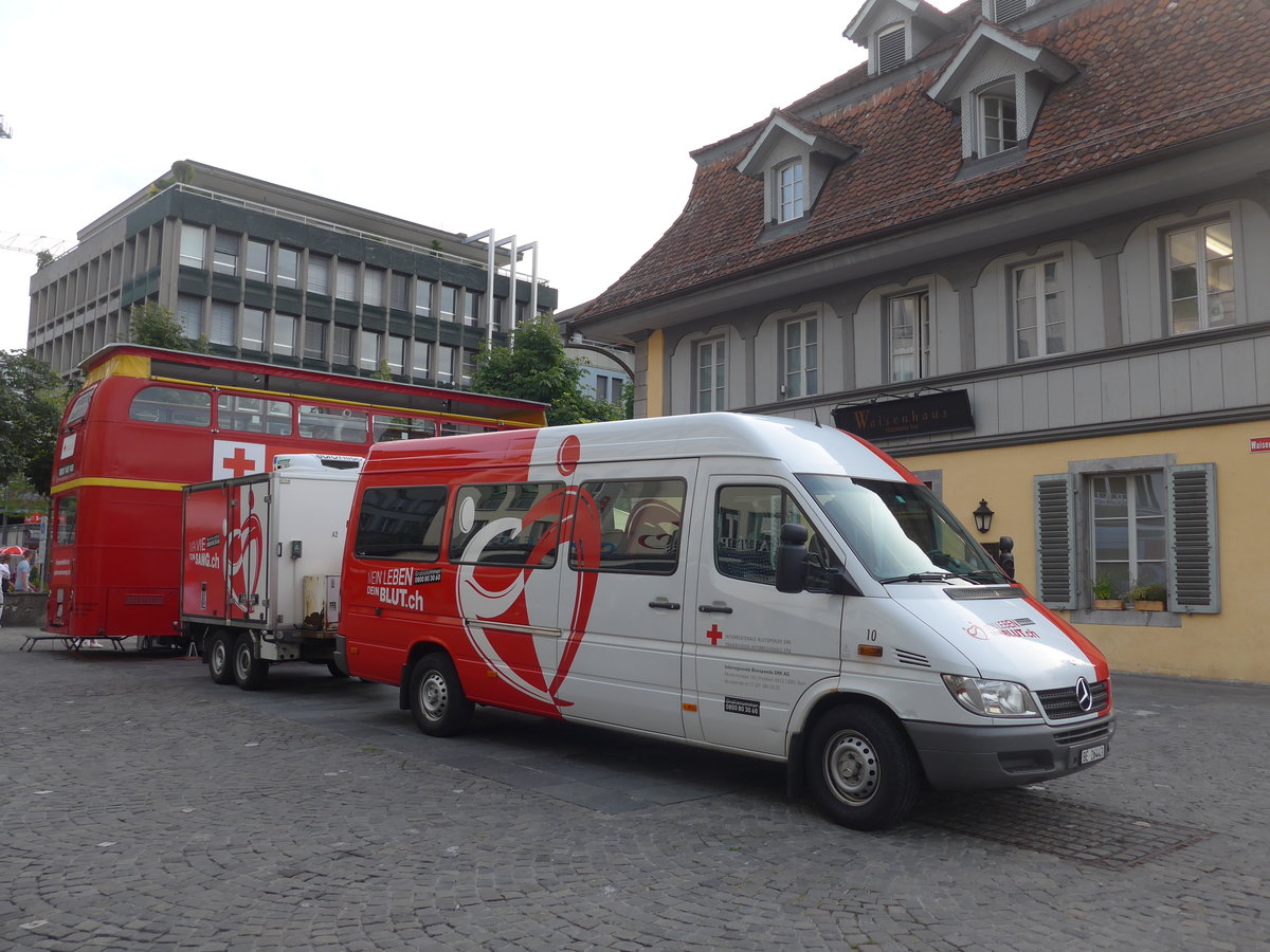 (207'964) - SRK Bern - Nr. 10/BE 26'443 - Mercedes am 18. Juli 2019 in Thun, Waisenhausplatz