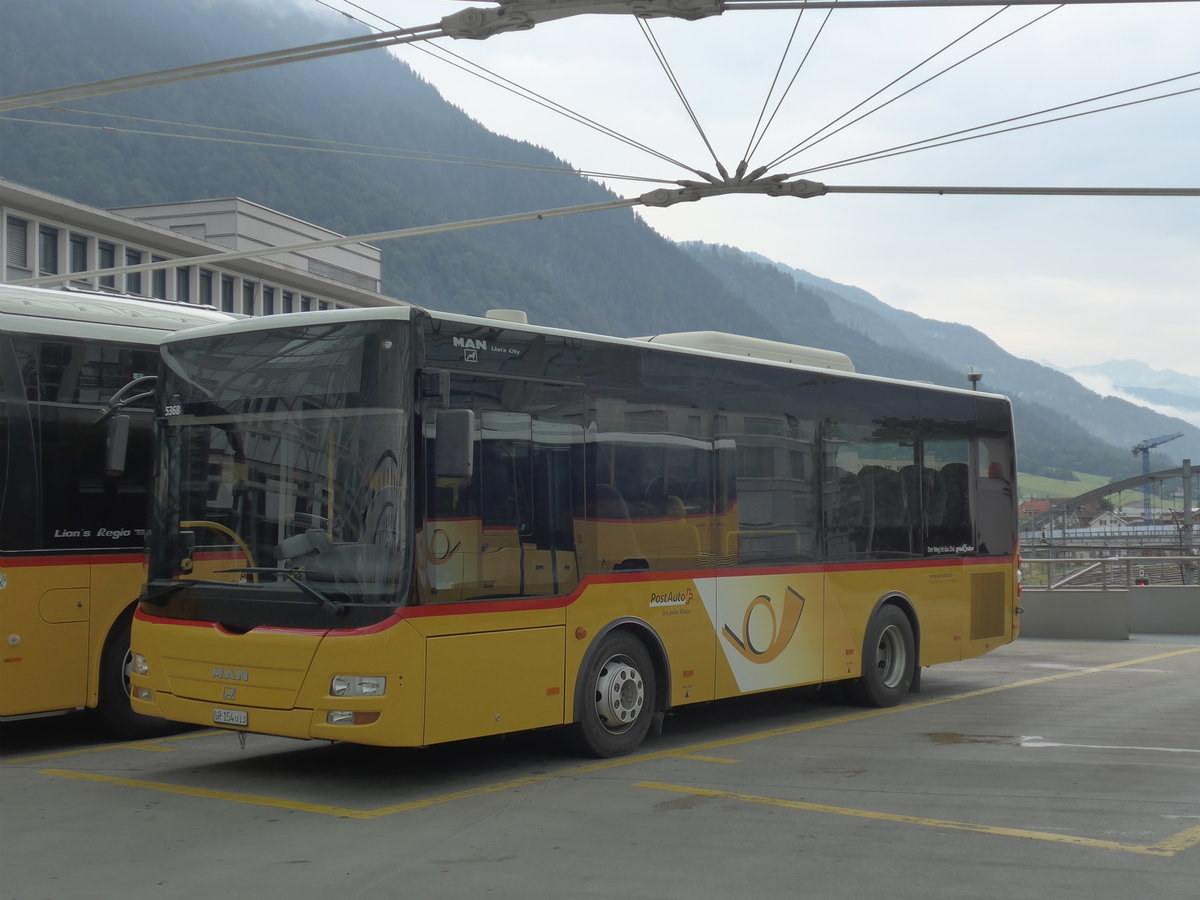 (208'019) - Bossi&Hemmi, Tiefencastel - GR 154'013 - MAN/Gppel (ex Zegg, Samnaun) am 21. Juli 2019 in Chur, Postautostation