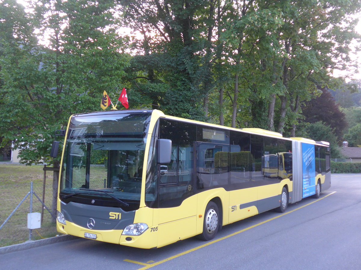 (208'234) - STI Thun - Nr. 705/BE 754'705 - Mercedes am 1. August 2019 bei der Schifflndte Thun