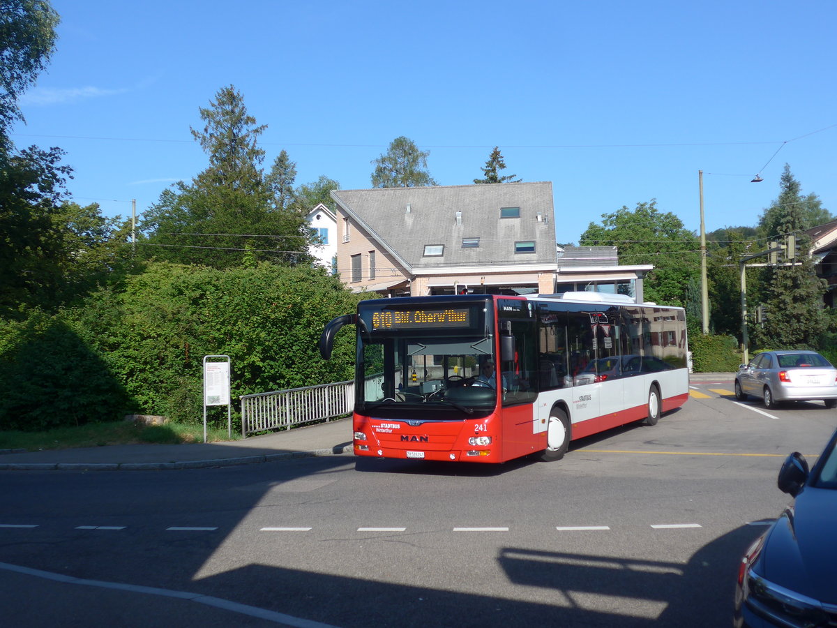 (208'240) - SW Winterthur - Nr. 241/ZH 526'241 - MAN (ex Nr. 232) am 1. August 2019 beim Bahnhof Oberwinterthur