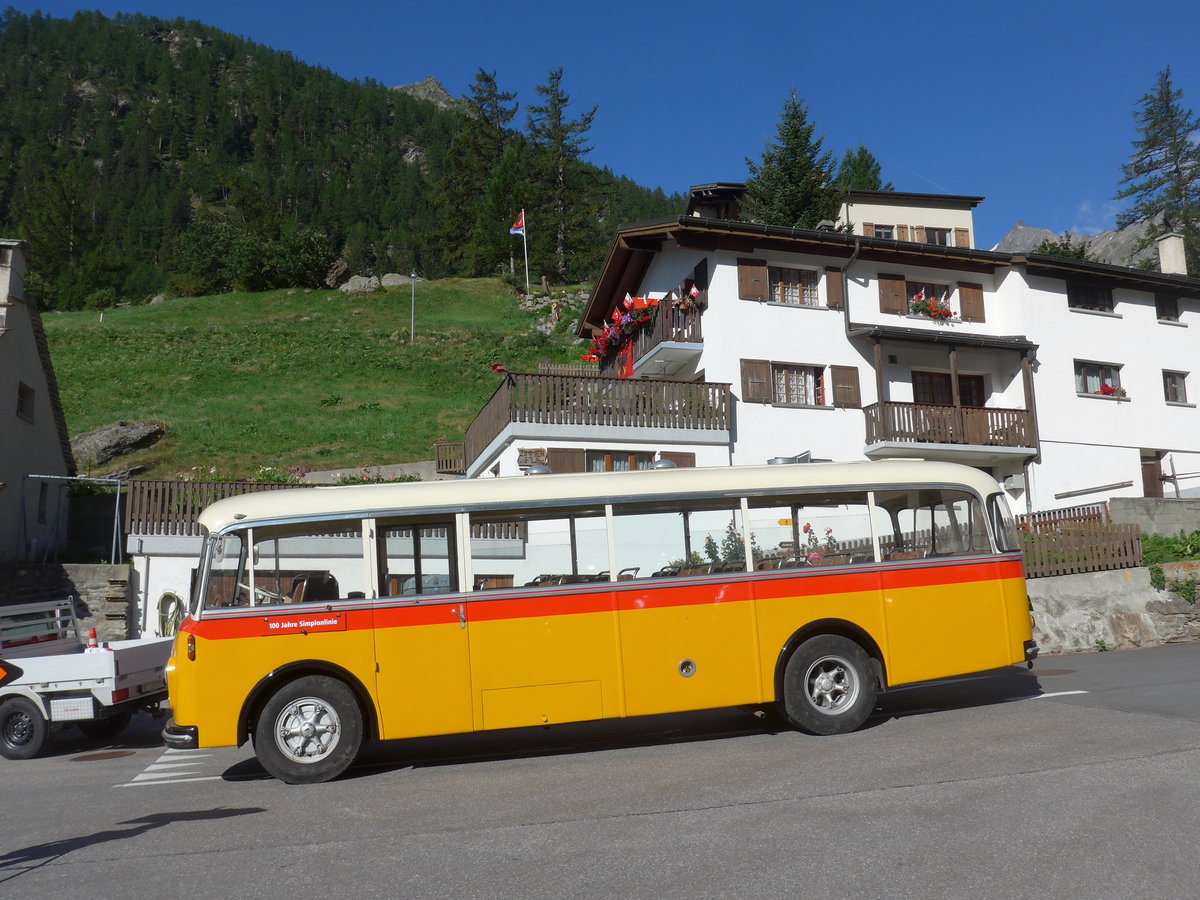 (208'283) - Zenklusen, Glis - VS 327'011 - Berna/BBO (ex Flori, Wohlen; ex Merzaghi, Maroggia) am 3. August 2019 in Simplon Dorf, Post