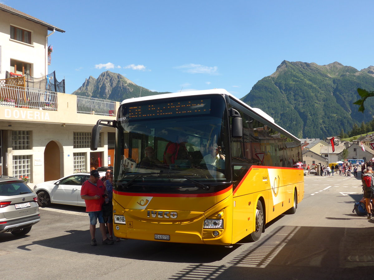 (208'354) - PostAuto Wallis - VS 432'710 - Iveco am 3. August 2019 in Simplon Dorf, Post