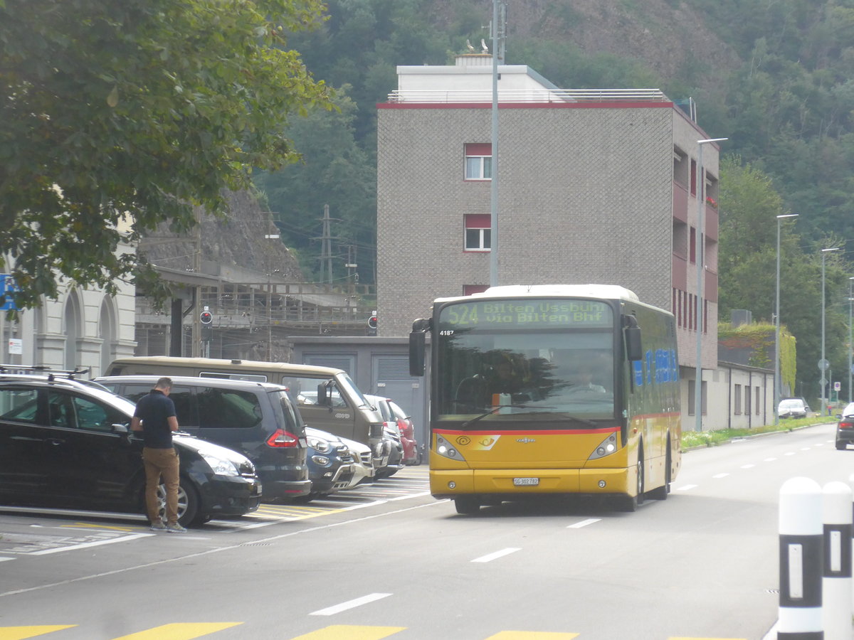 (208'760) - PostAuto Ostschweiz - SG 302'782 - Van Hool (ex Casutt, Gossau) am 17. August 2019 beim Bahnhof Ziegelbrcke