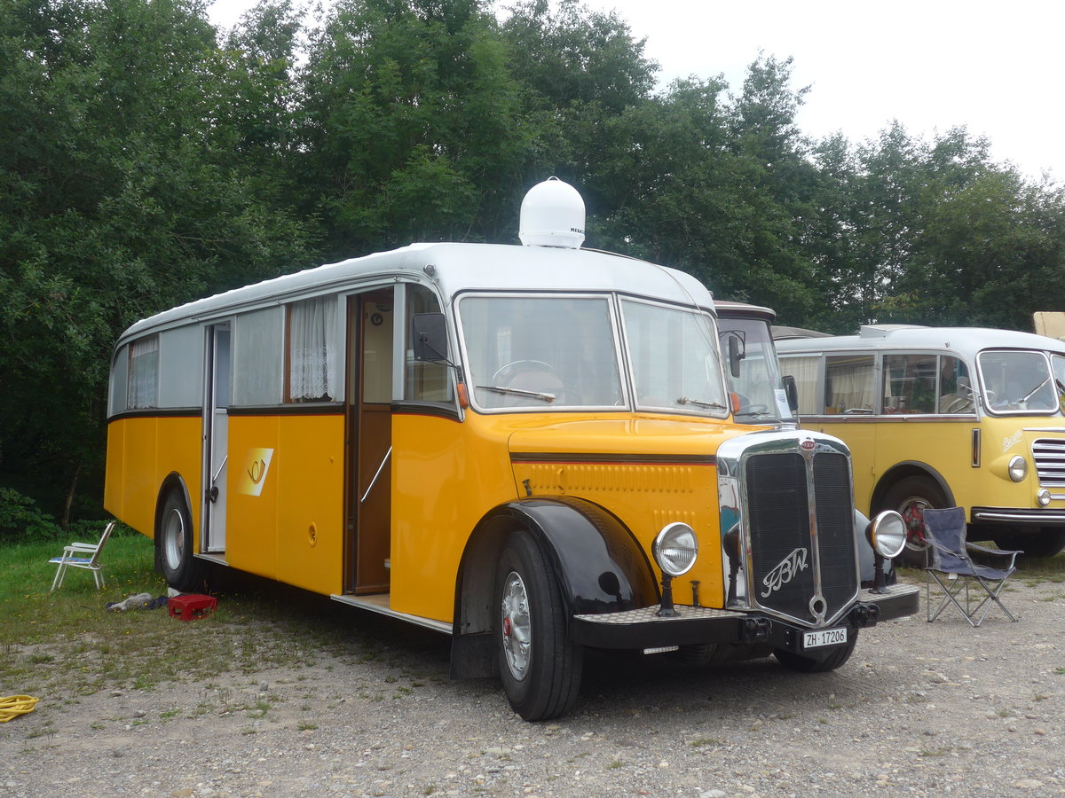 (208'862) - Badertscher, Winterthur - ZH 17'206 - FBW/Tscher (ex P 24'574; ex P1394) am 17. August 2019 in Atzmnnig, Schutt