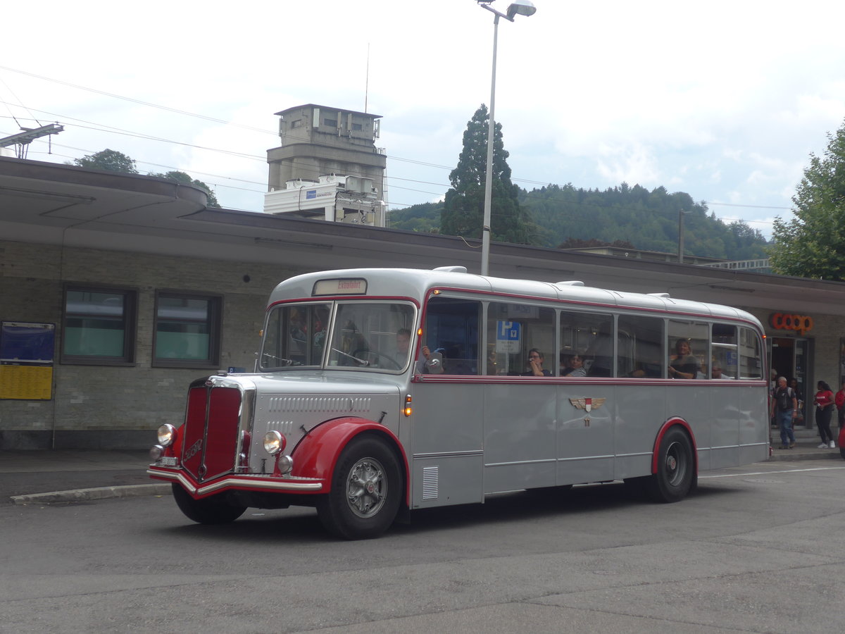 (209'298) - BSU Solothurn - Nr. 11/SO 20'727 - FBW/Hess am 1. September 2019 beim Bahnhof Burgdorf