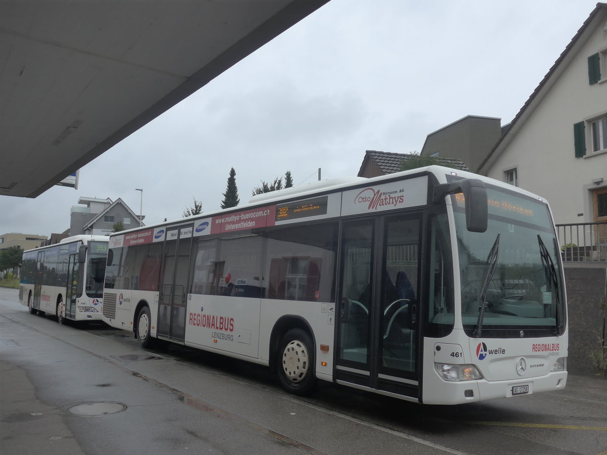 (209'399) - Knecht, Windisch - Nr. 461/AG 17'258 - Mercedes am 8. September 2019 beim Bahnhof Mgenwil