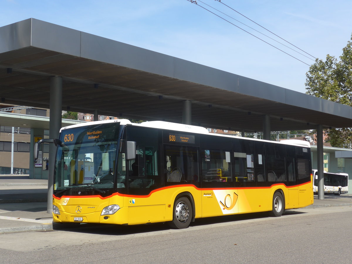 (209'609) - Rattin, Neuhausen - Nr. 358(16)/SH 9816 - Mercedes am 14. September 2019 beim Bahnhof Schaffhausen