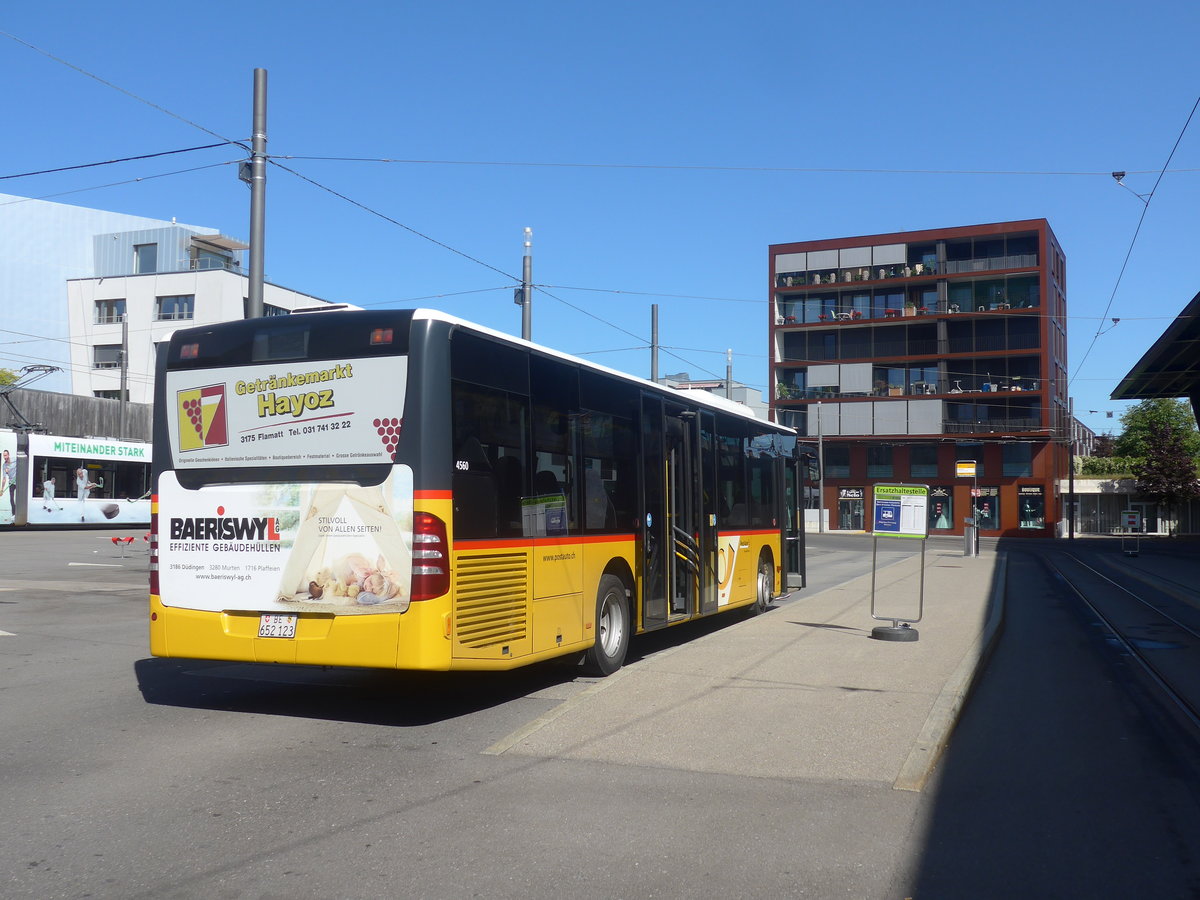 (209'657) - PostAuto Bern - Nr. 9/BE 652'123 - Mercedes (ex Klopfstein, Laupen Nr. 9) am 15. September 2019 beim Bahnhof Bern Brnnen Westside