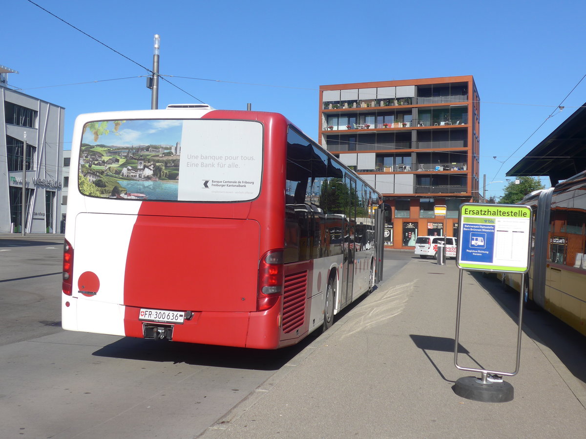 (209'705) - Wieland, Murten - Nr. 58/FR 300'636 - Setra am 15. September 2019 beim Bahnhof Bern Brnnen Westside