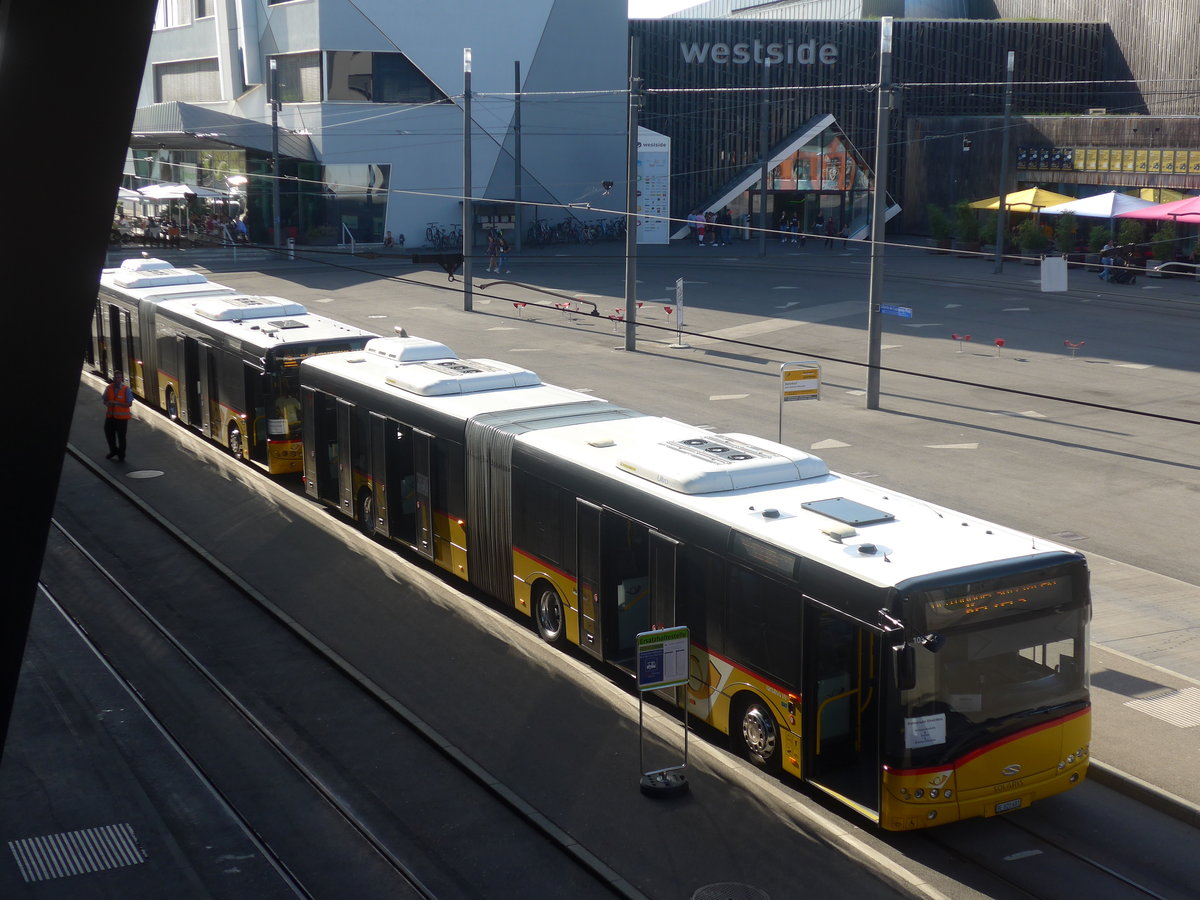 (209'708) - PostAuto Bern - Nr. 681/BE 820'681 - Solaris am 15. September 2019 beim Bahnhof Bern Brnnen Westside