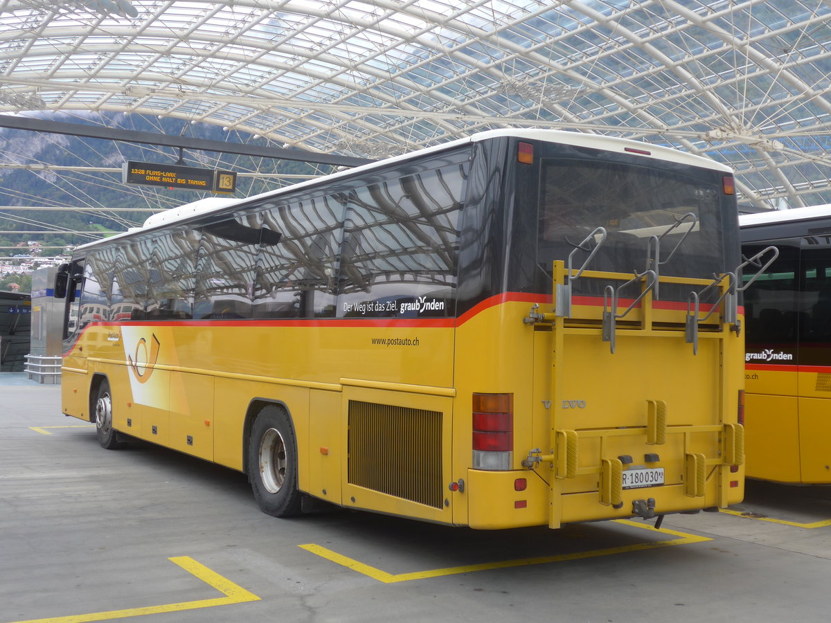 (210'000) - PostAuto Graubnden - GR 180'030 - Volvo (ex Reptrans, Salouf; ex PostAuto Graubnden GR 102'313) am 6. Oktober 2019 in Chur, Postautostation