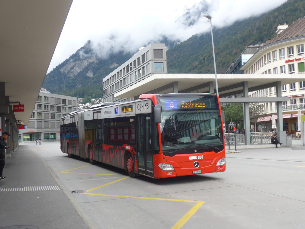 (210'037) - SBC Chur - Nr. 58/GR 155'858 - Mercedes am 6. Oktober 2019 beim Bahnhof Chur