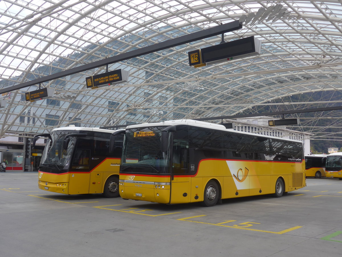 (210'049) - PostAuto Graubnden - GR 107'702 - Van Hool am 6. Oktober 2019 in Chur, Postautostation