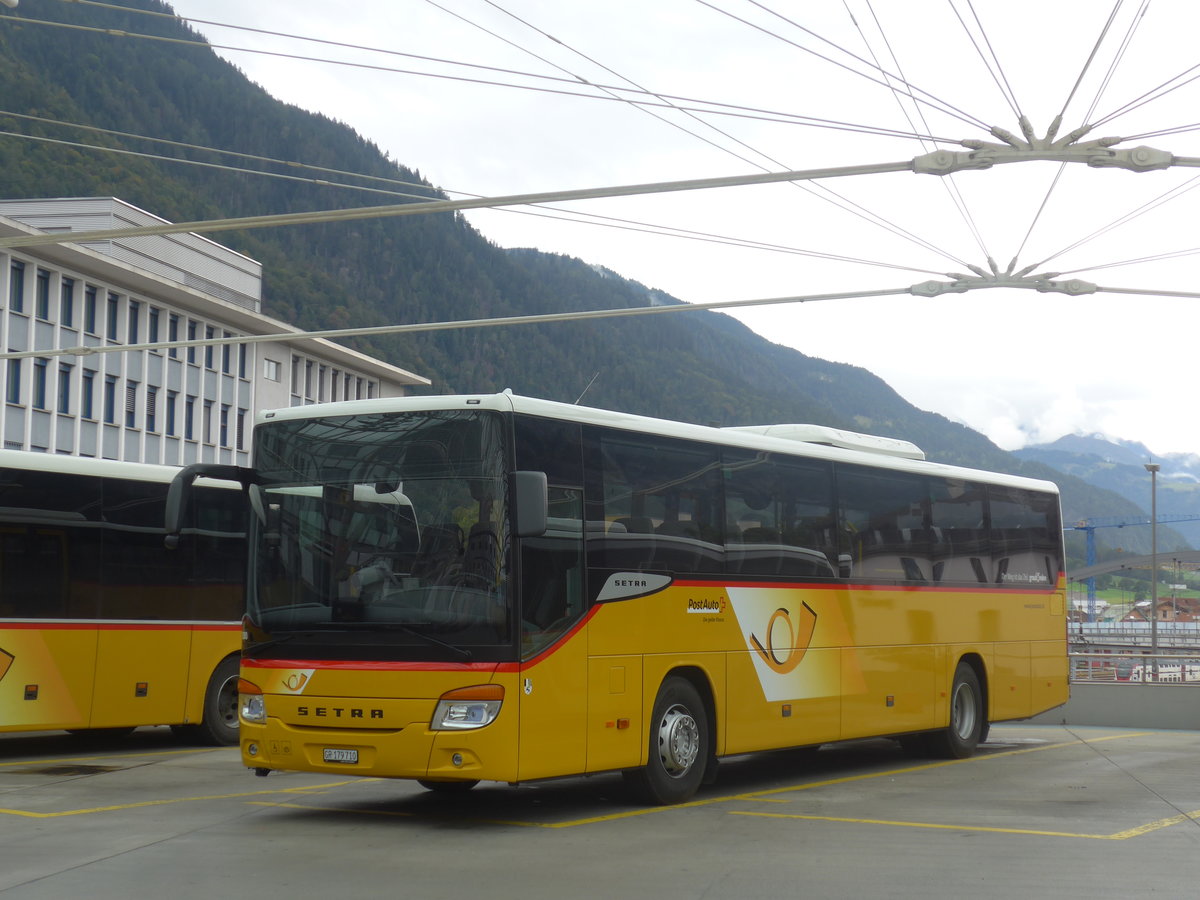 (210'052) - PostAuto Graubnden - GR 179'710 - Setra am 6. Oktober 2019 in Chur, Postautostation