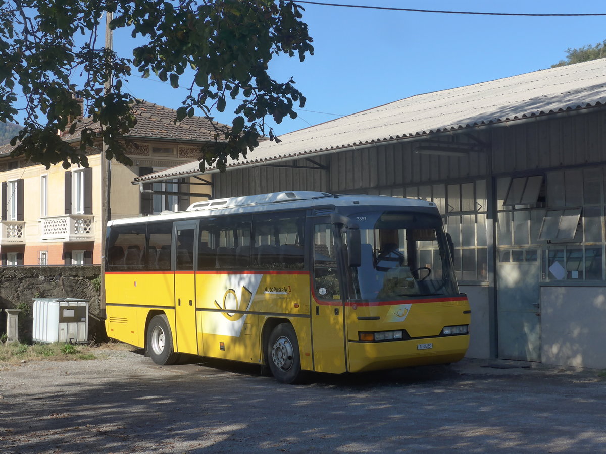 (210'551) - Merzaghi, Maroggia - TI 2365 - Neoplan am 26. Oktober 2019 in Maroggia, Garage