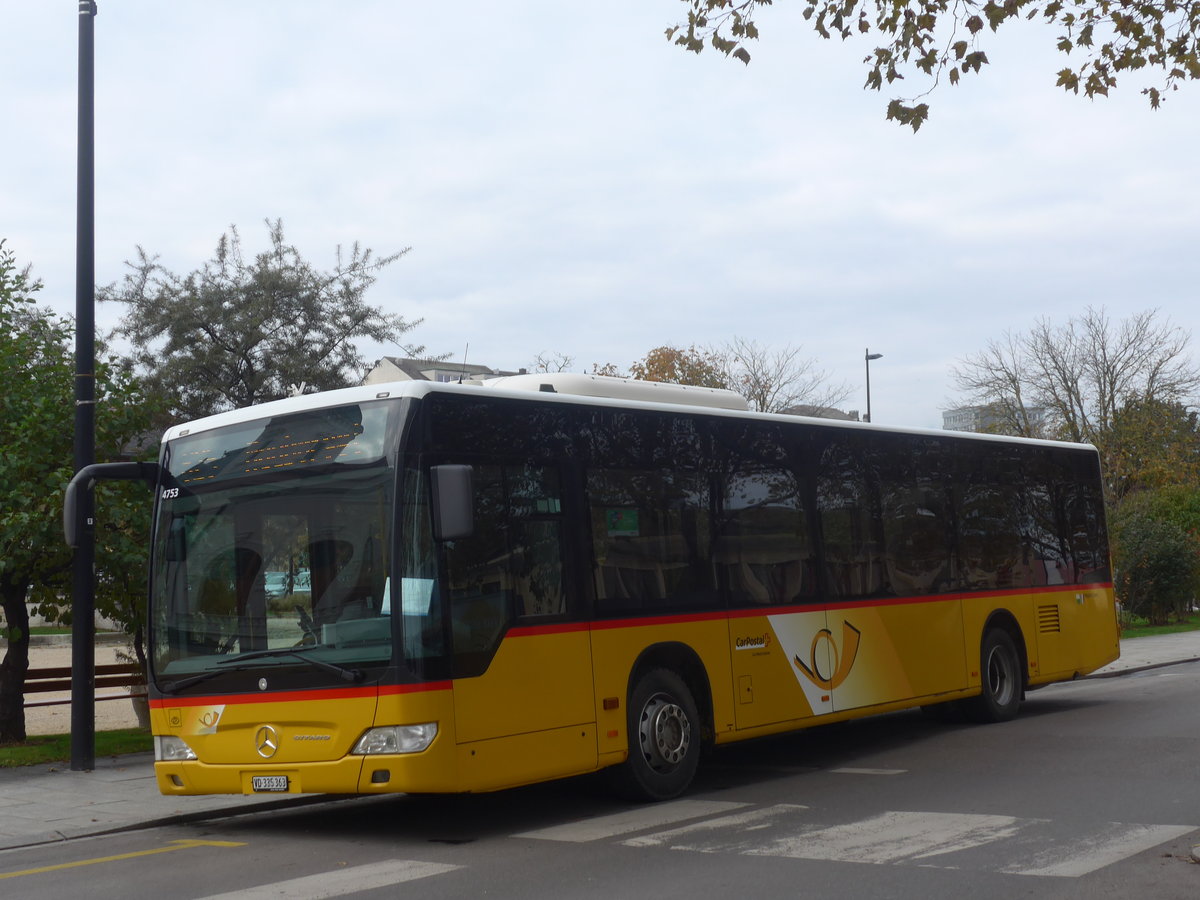 (210'874) - CarPostal Ouest - VD 335'363 - Mercedes am 9. November 2019 beim Bahnhof Yverdon