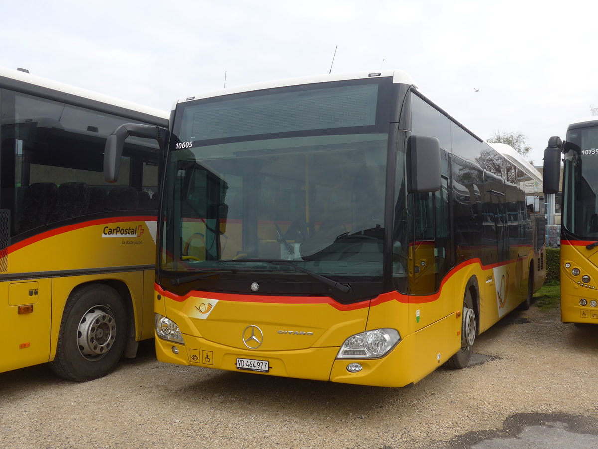 (210'879) - CarPostal Ouest - VD 464'977 - Mercedes am 9. November 2019 in Yverdon, Garage