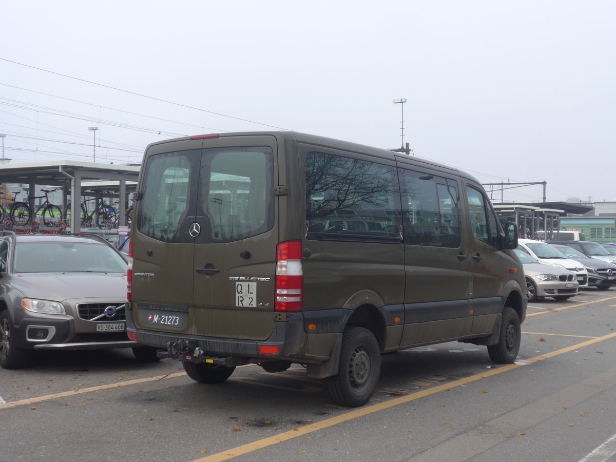 (210'975) - Schweizer Armee - M+21'273 - Mercedes am 11. November 2019 in Thun, CarTerminal