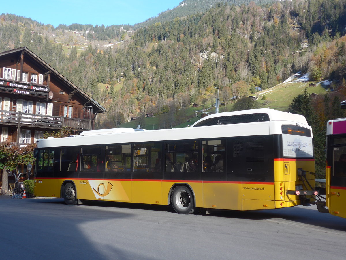 (211'010) - PostAuto Bern - Nr. 10/BE 673'731 - Hess (ex Klopfstein, Laupen Nr. 10) am 11. November 2019 beim Bahnhof Lauterbrunnen