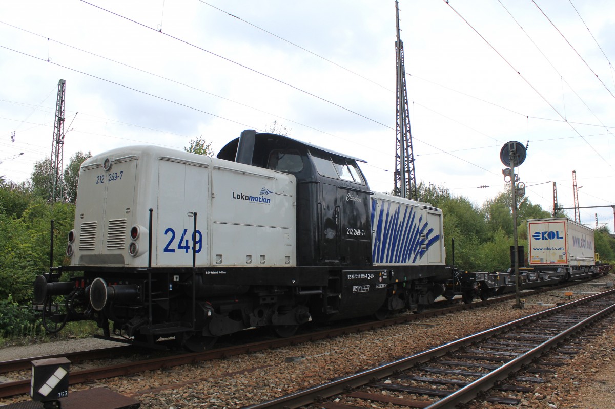 212 249-7  Clrchen  am 16. August 2013 im Rangierbahnhof Mnchen-Ost.