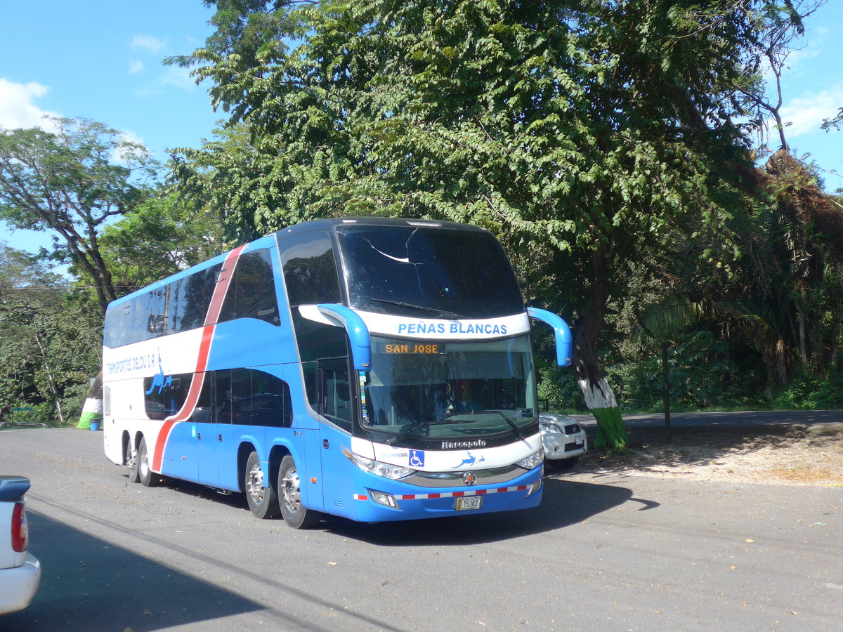 (212'505) - Deldu, San Jos - 15'302 - Marcopolo/Scania am 26. November 2019 in San Bosco, Busterminal