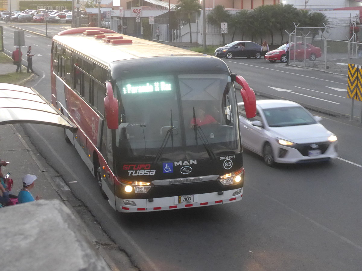 (212'521) - Tuasa, Alajuela - Nr. 83/7033 - MAN-Kinglong am 26. November 2019 in San Jos, Airport