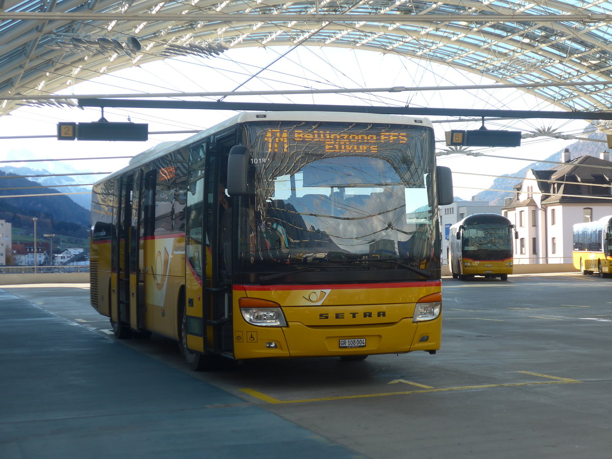 (212'614) - TpM, Mesocco - Nr. 4/GR 108'004 - Setra am 7. Dezember 2019 in Chur, Postautostation