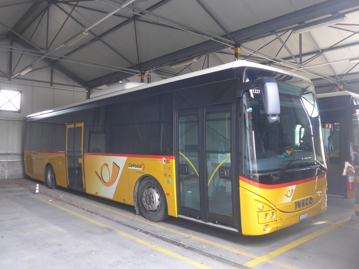 (212'766) - CarPostal Ouest - VD 626'568 - Iveco am 8. Dezember 2019 in Yverdon, Garage