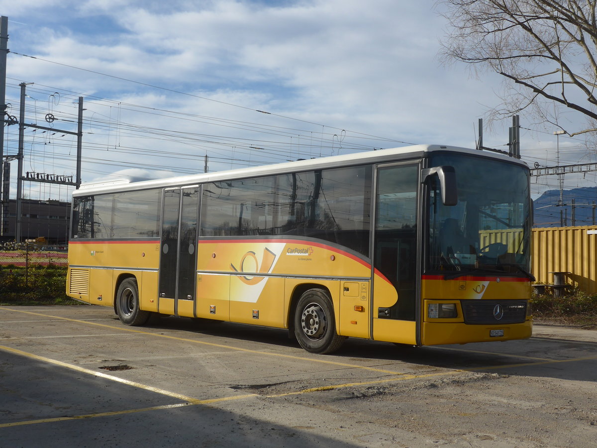 (212'778) - CarPostal Ouest - VD 548'725 - Mercedes am 8. Dezember 2019 in Yverdon, Garage