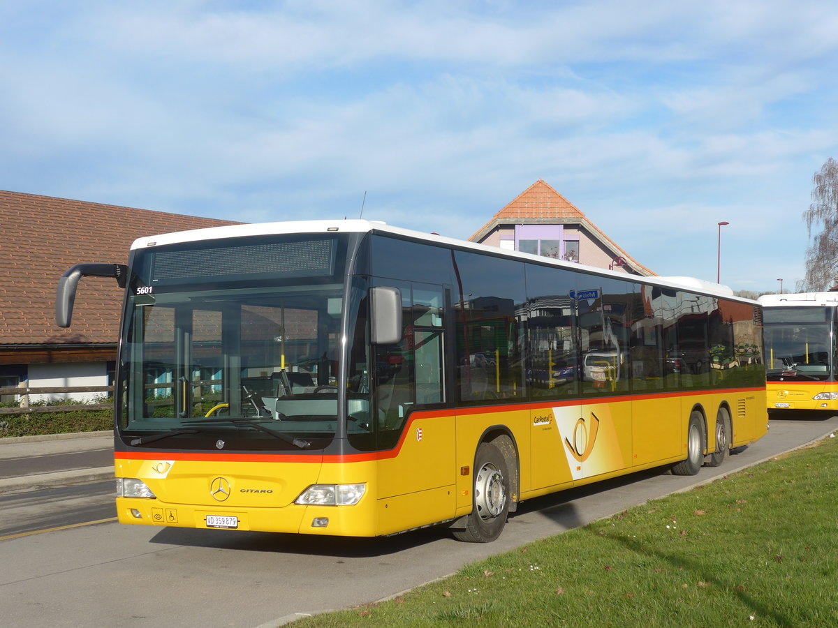 (212'789) - CarPostal Ouest - VD 359'879 - Mercedes (ex JU 31'178; ex Nr. 32) am 8. Dezember 2019 in Thierrens, Gare Routire