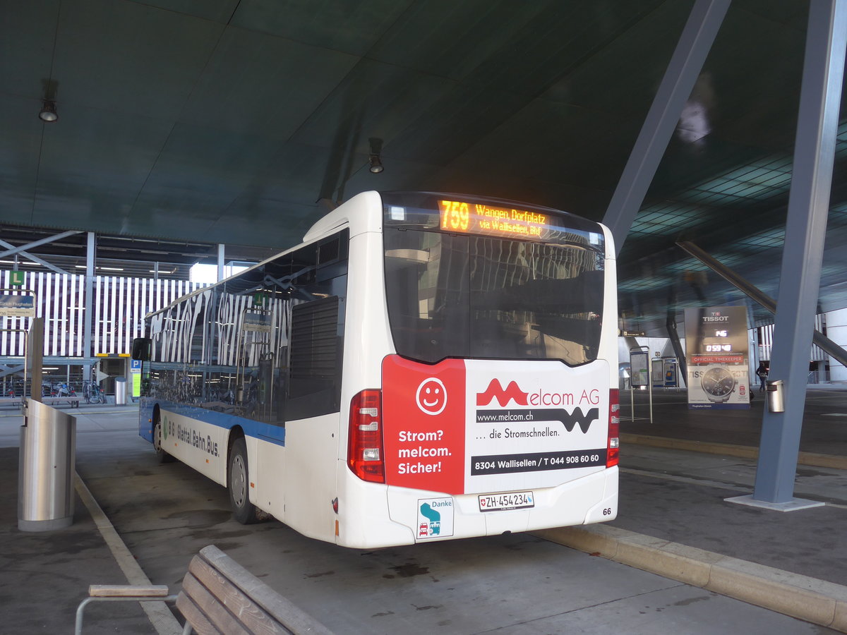 (212'964) - Welti-Furrer, Bassersdorf - Nr. 66/ZH 454'234 - Mercedes am 14. Dezember 2019 in Zrich, Flughafen