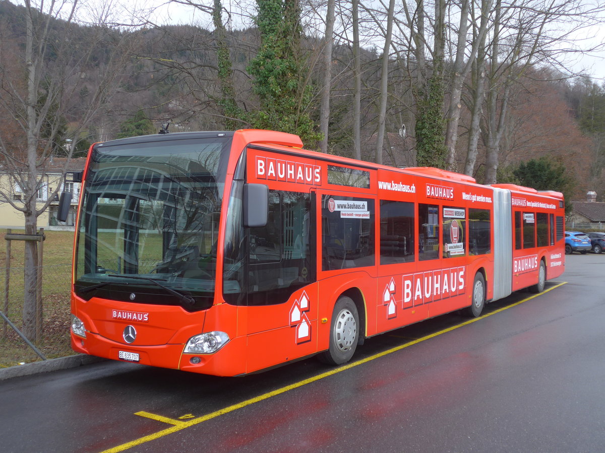 (213'083) - STI Thun - Nr. 707/BE 835'707 - Mercedes am 23. Dezember 2019 bei der SChifflndte Thun