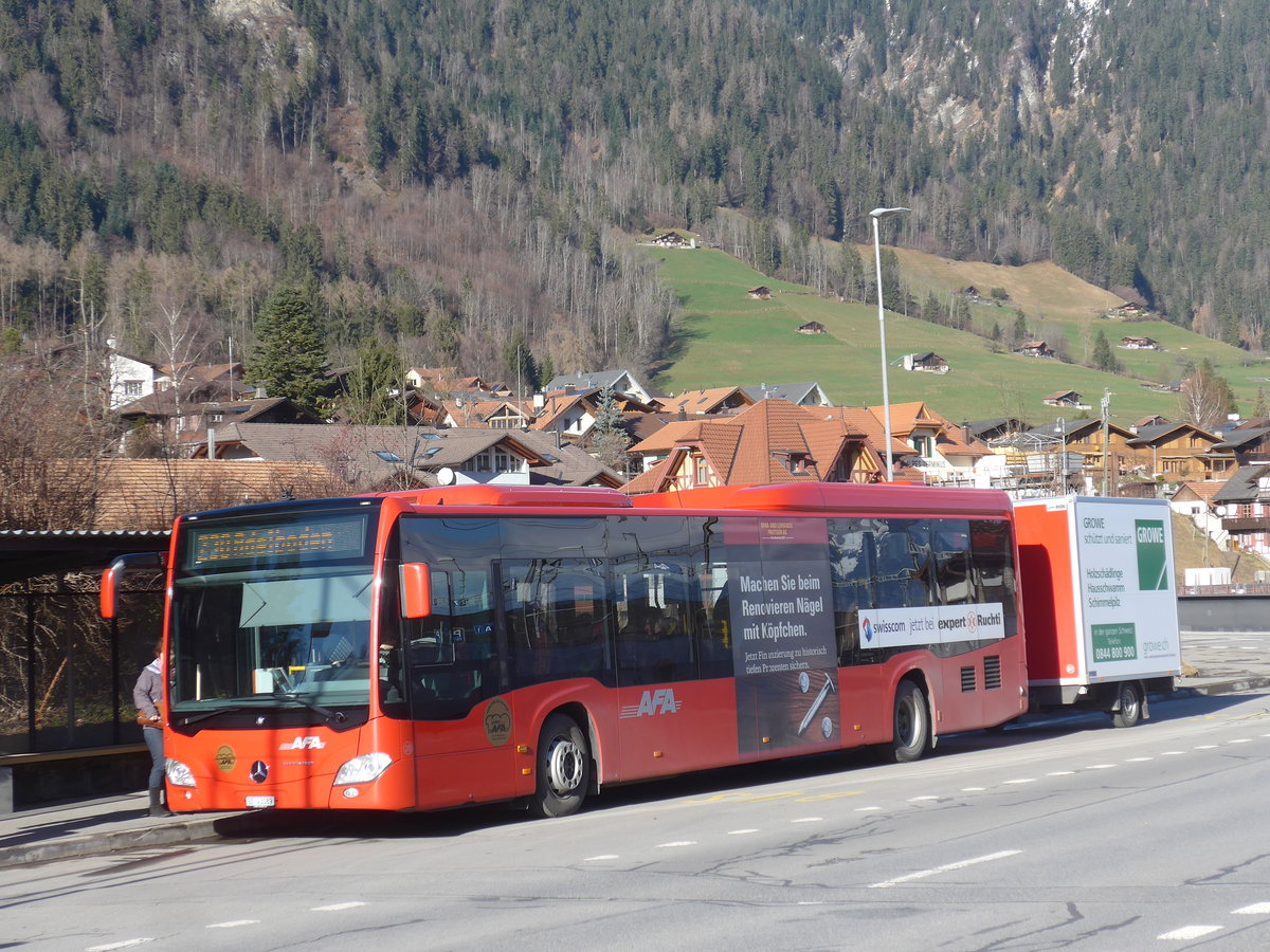 (213'115) - AFA Adelboden - Nr. 28/BE 43'089 - Mercedes am 25. Dezember 2019 beim Bahnhof Frutigen