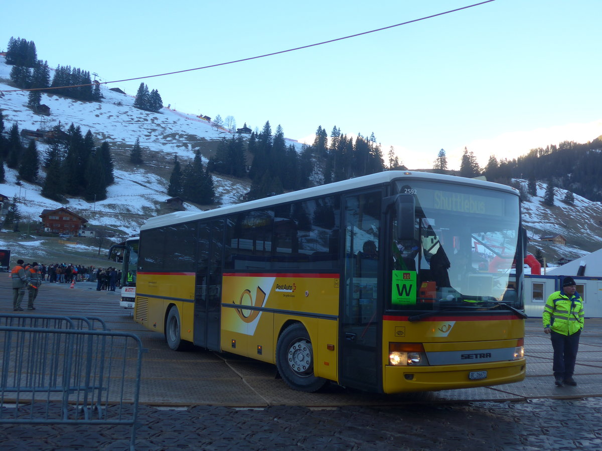 (213'514) - Spring, Schwenden - BE 26'671 - Setra am 11. Januar 2020 in Adelboden, Weltcup