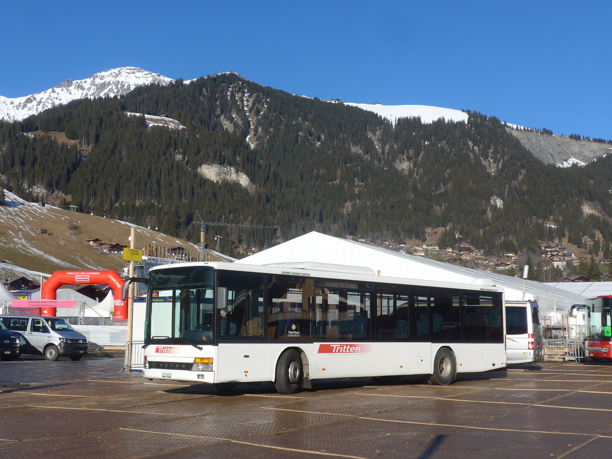 (213'591) - Tritten, Zweisimmen - Nr. 52/BE 26'971 - Setra (ex Interbus, Yverdon Nr. 52; ex AAGL Liestal Nr. 63) am 11. Januar 2020 in Adelboden, Weltcup