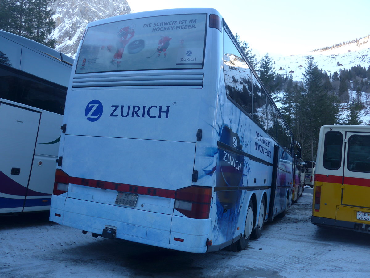 (213'662) - Gerber, Roggwil - BE 413'481 - Setra (ex Nr. 5) am 11. Januar 2020 in Adelboden, Unter dem Birg