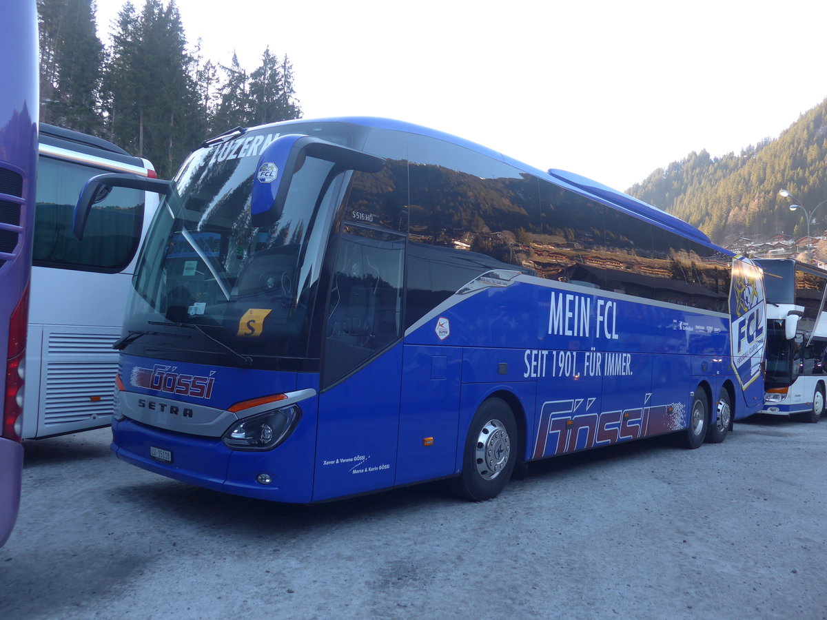 (213'702) - Gssi, Horw - LU 15'118 - Setra am 11. Januar 2020 in Adelboden, ASB