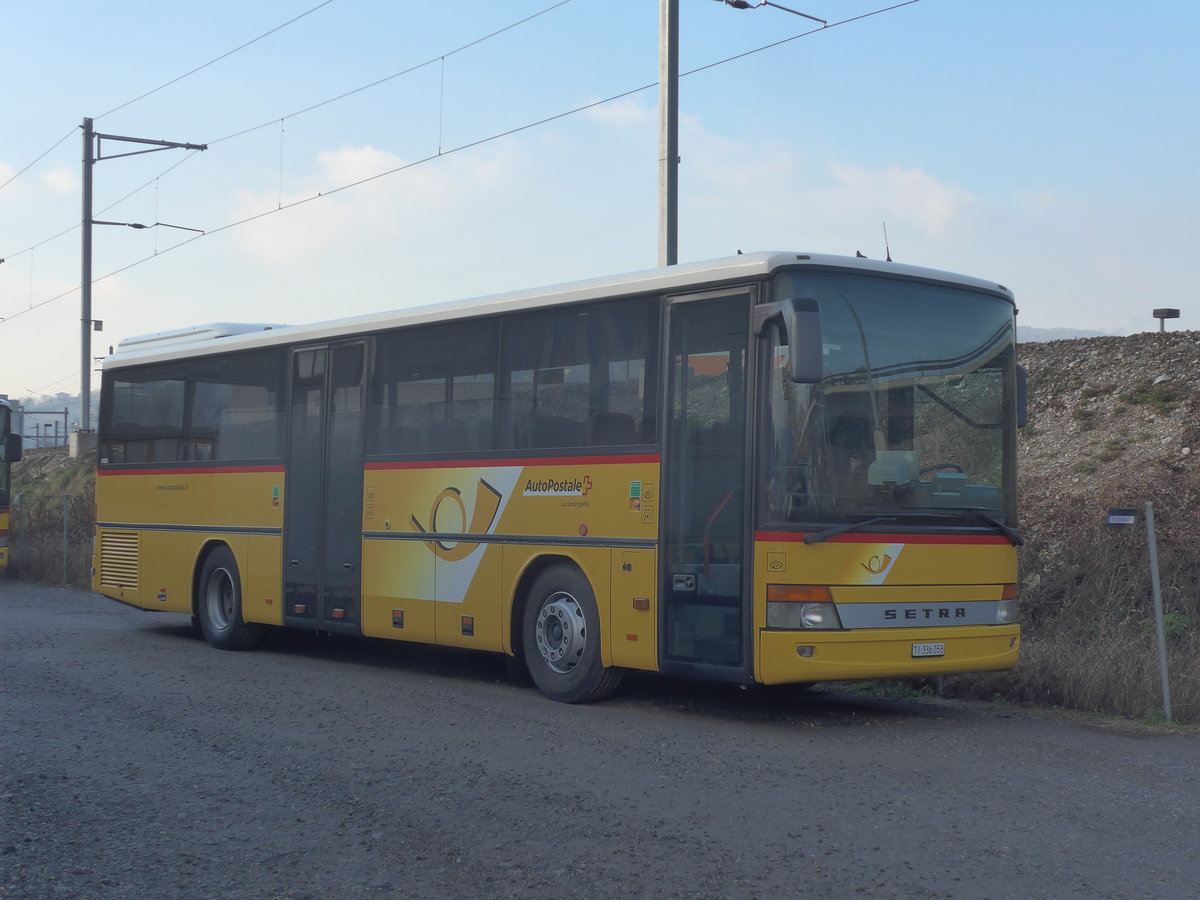 (213'859) - Autopostale, Muggio - Nr. 538/TI 336'058 - Setra (ex AutoPostale Ticino Nr. 538; ex Marchetti, Airolo Nr. 1) am 18. Januar 2020 in Balerna, Garage