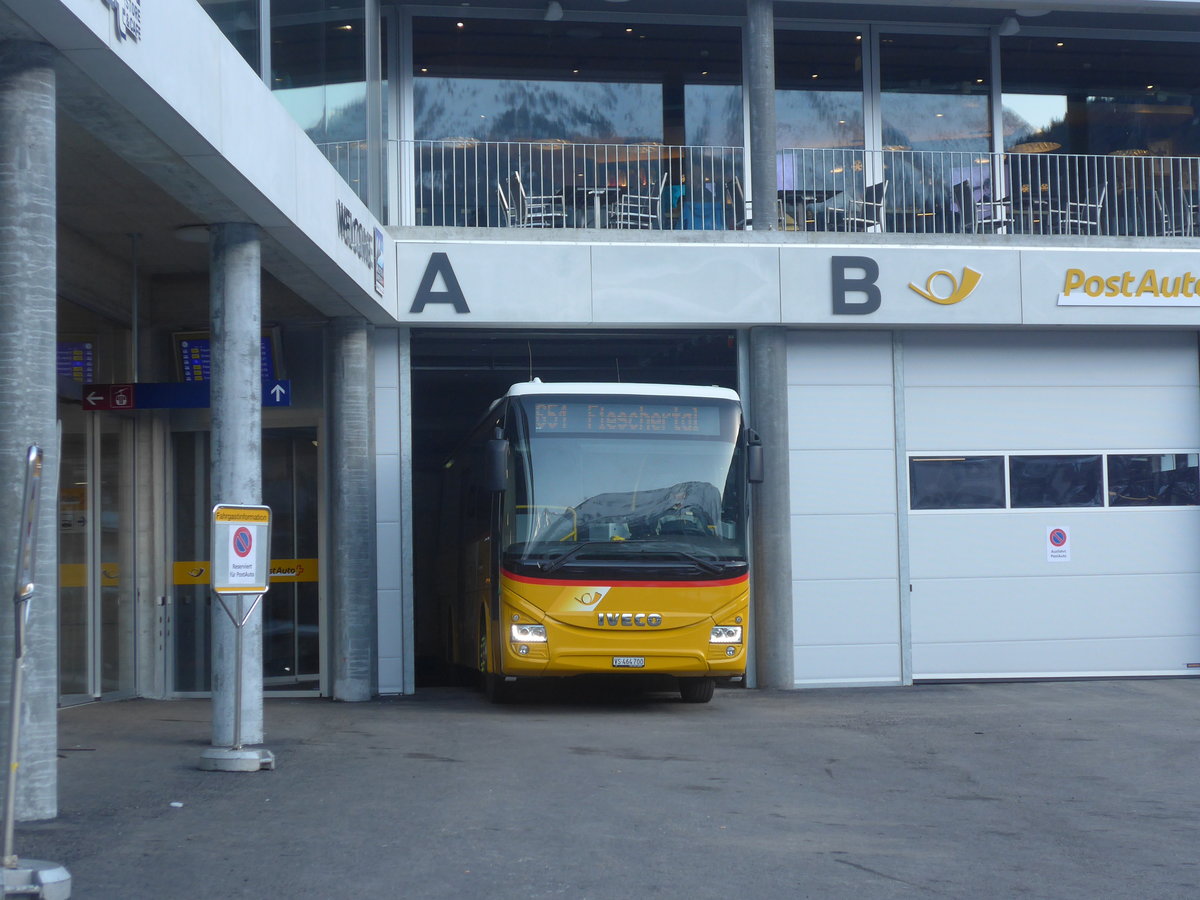 (214'129) - Seiler, Ernen - VS 464'700 - Iveco (ex PostAuto Wallis) am 9. Februar 2020 in Fiesch, Postautostation