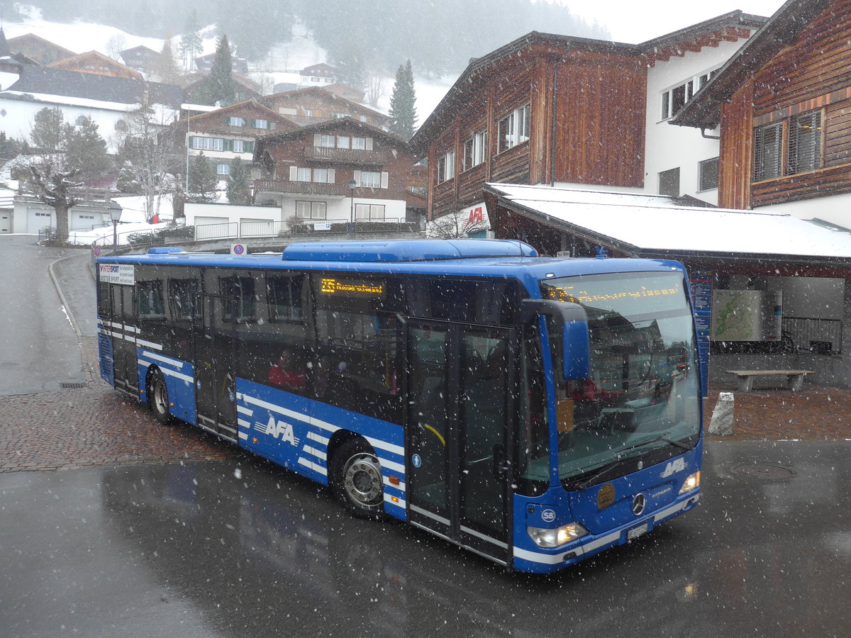 (214'481) - AFA Adelboden - Nr. 58/BE 611'224 - Mercedes am 19. Februar 2020 in Adelboden, Busstation