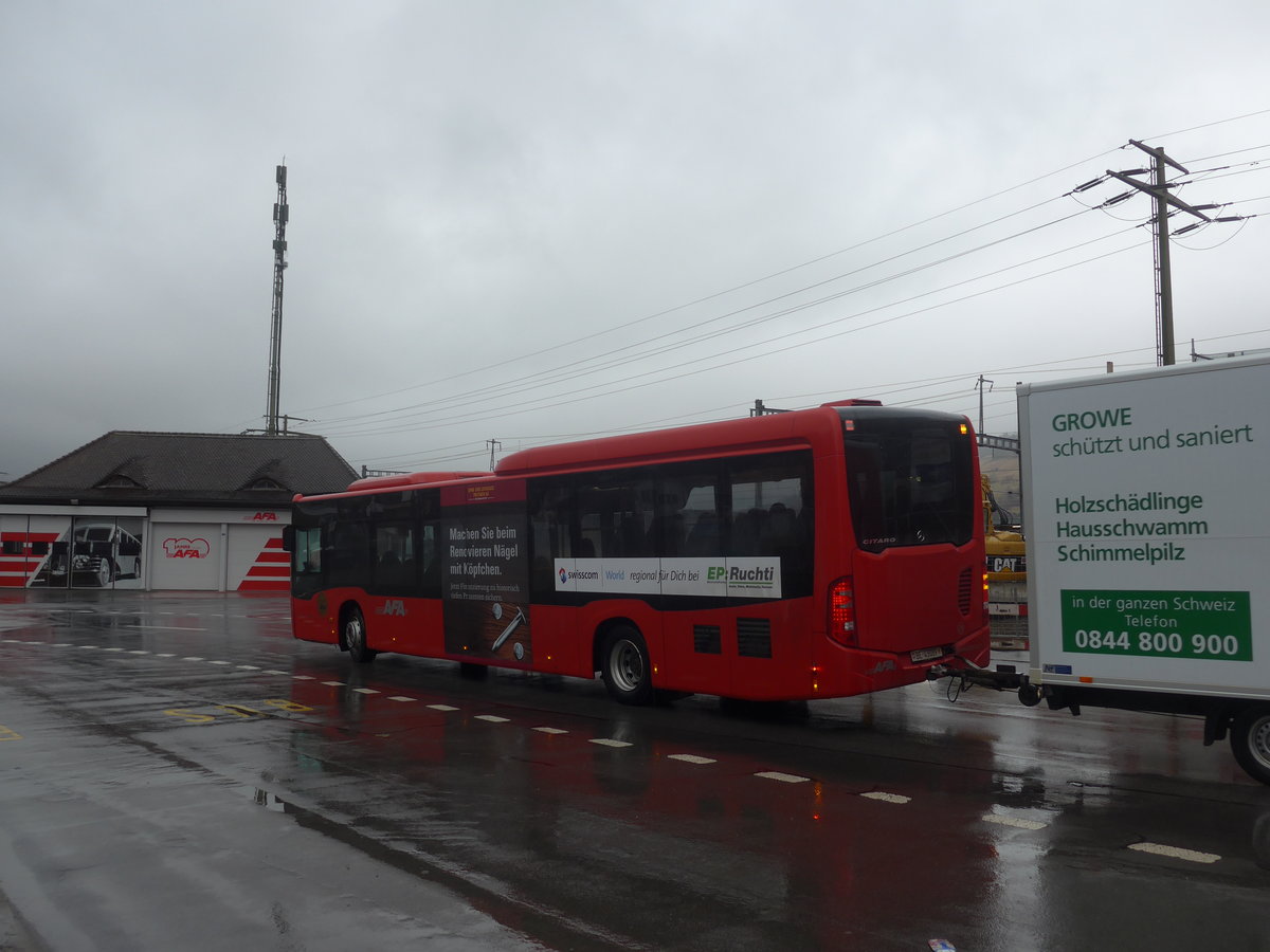 (214'544) - AFA Adelboden - Nr. 28/BE 43'089 - Mercedes am 19. Februar 2020 beim Bahnhof Frutigen