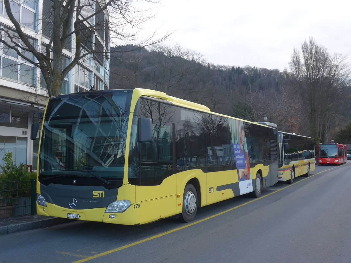 (214'554) - STI Thun - Nr. 175/BE 752'175 - Mercedes am 20. Februar 2020 bei der Schifflndte Thun