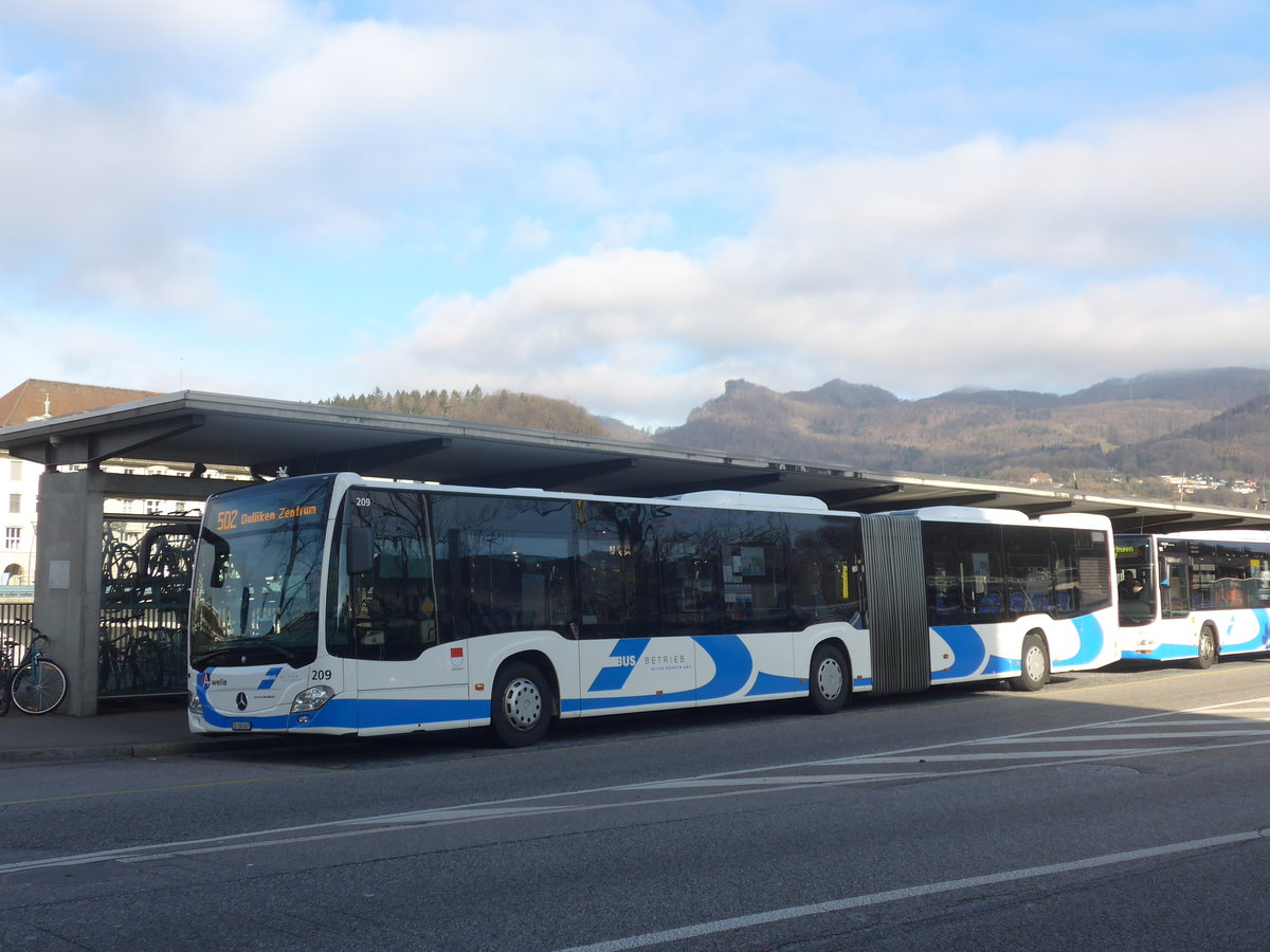 (214'555) - BOGG Wangen b.O. - Nr. 209/SO 186'907 - Mercedes am 20. Februar 2020 beim Bahnhof Olten