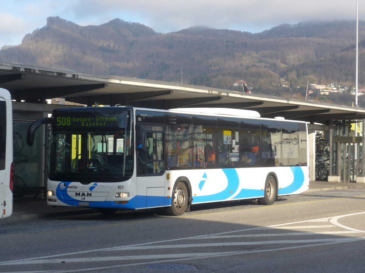 (214'556) - BOGG Wangen b.O. - Nr. 101/SO 130'123 - MAN am 20. Februar 2020 beim Bahnhof Olten